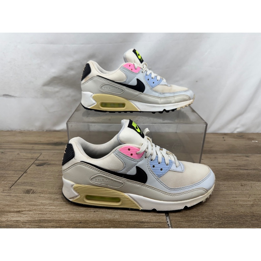 Nike Air Max 90 Womens Sail Black Light Bone DQ0374-100 Sneakers